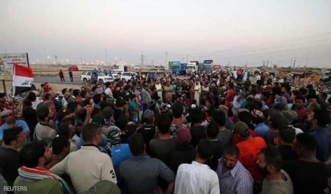 آماده‌‎باش نیروهای عراقی پس از چند روز اعتراض و ناآرامی 
